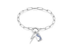  Pop Charms - Hangers - Zilver / Gerodineerd - Zirkonia